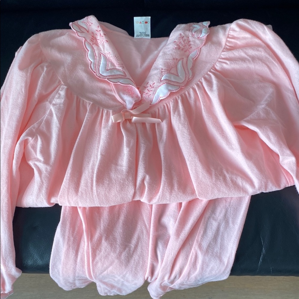 Pink Embroidered Nightgown